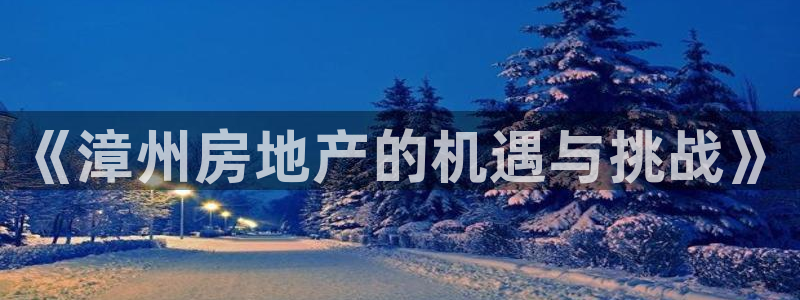 新宝5娱乐登录：《漳州房地产的机遇与挑战》