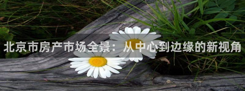 新宝5-测速：北京市房产市场全景：从中心到边缘的新视角
