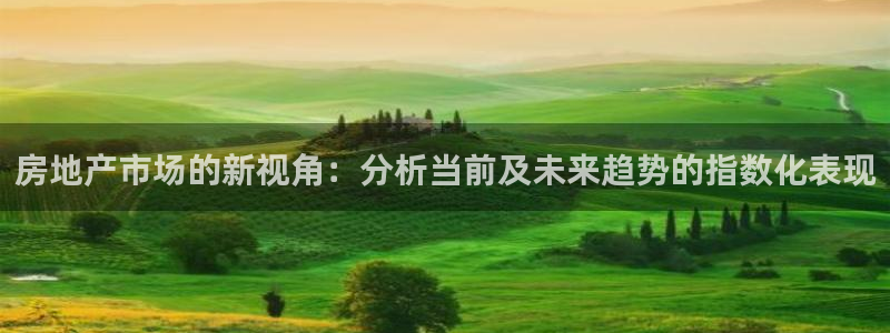 新宝5下载注册：房地产市场的新视角：分析当前及未来趋势的指数