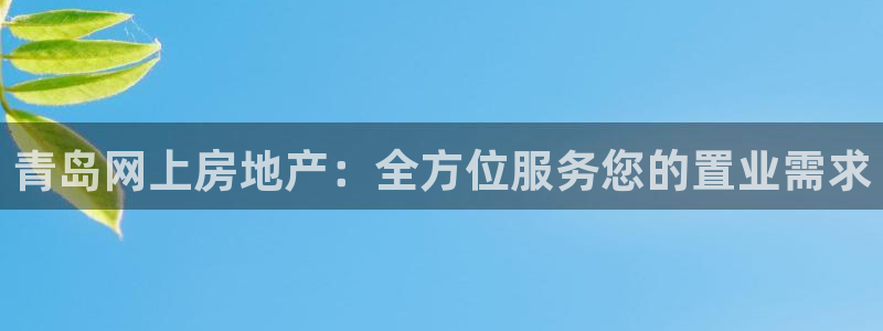 新宝5测登录：青岛网上房地产：全方位服务您的置业需求