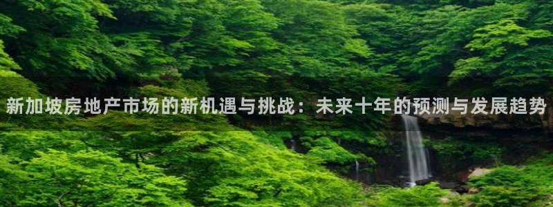新宝5吕74OOO5：新加坡房地产市场的新机遇与挑战：未来十