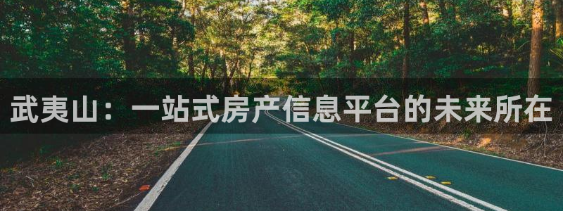 新宝5如何注册登录：武夷山：一站式房产信息平台的未来所在