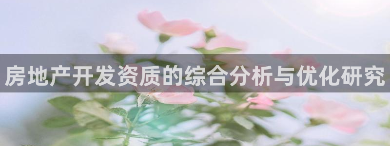 新宝5测速平台登录：房地产开发资质的综合分析与优化研究