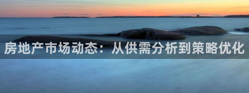 新宝5系列：房地产市场动态：从供需分析到策略优化