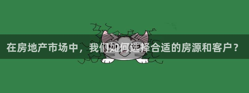 新宝5 测速：在房地产市场中，我们如何选择合适的房源和客户？