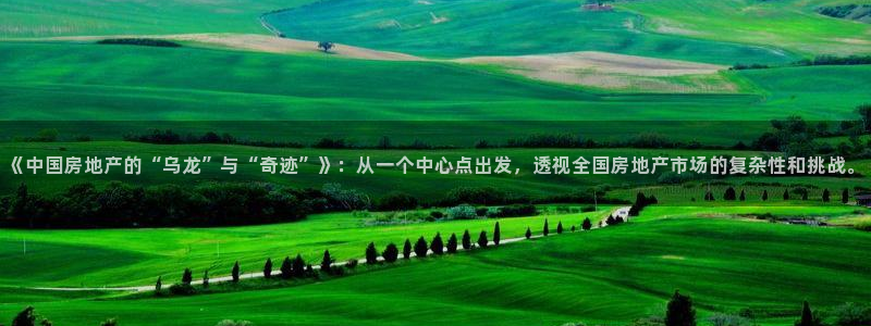 新宝5娱乐方：《中国房地产的“乌龙”与“奇迹”》：从一个中心