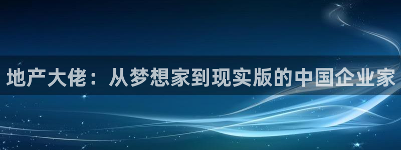 新宝5X：地产大佬：从梦想家到现实版的中国企业家
