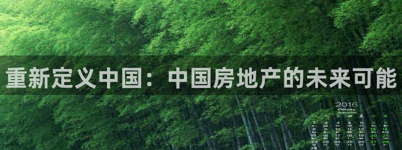 新宝5骗术：重新定义中国：中国房地产的未来可能