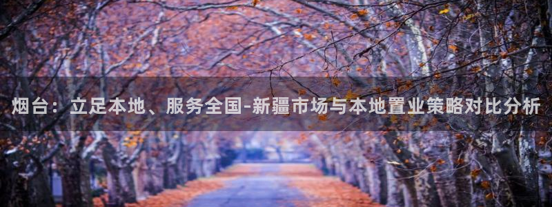 新宝5下载软件：烟台：立足本地、服务全国-新疆市场与本地置业