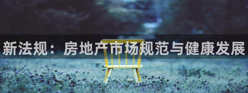 新宝5彩票平台登陆：新法规：房地产市场规范与健康发展