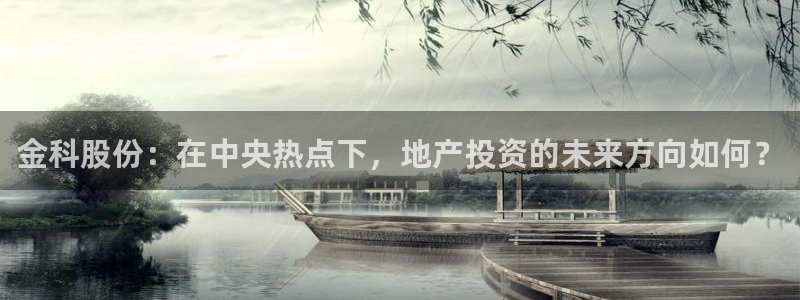 新宝5娱乐网址：金科股份：在中央热点下，地产投资的未来方向如