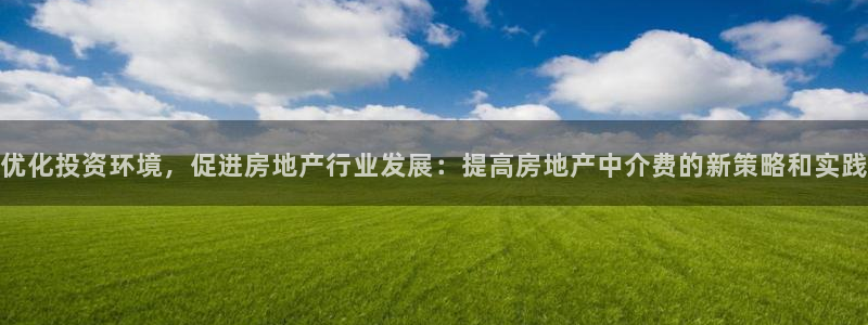 新宝5娱乐注册：优化投资环境，促进房地产行业发展：提高房地产