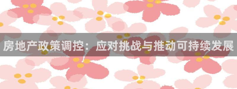 新宝5线路：房地产政策调控：应对挑战与推动可持续发展